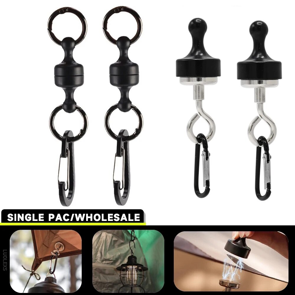 2 stücke Angeln Hängen Schnalle Magnetische Schnalle Schnelle Hängende Schnalle Drahtlose Verloren Seil Metall Starke Magnetische Kraft Bergsteigen
