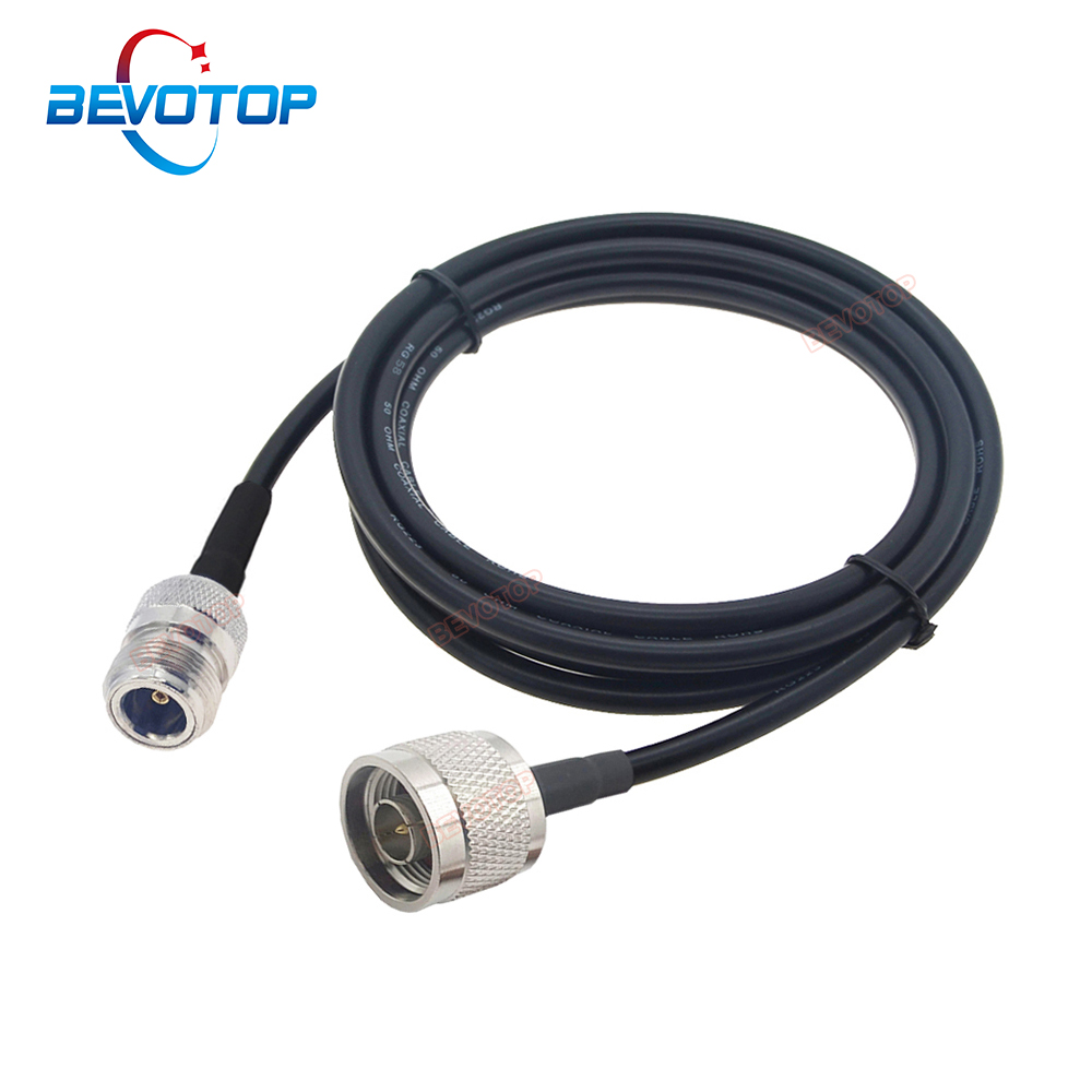 Cable de extensión tipo N RG58 N, conector macho a N hembra, de baja pérdida, RG-58 N, macho a hembra, 15cm ~ 30m