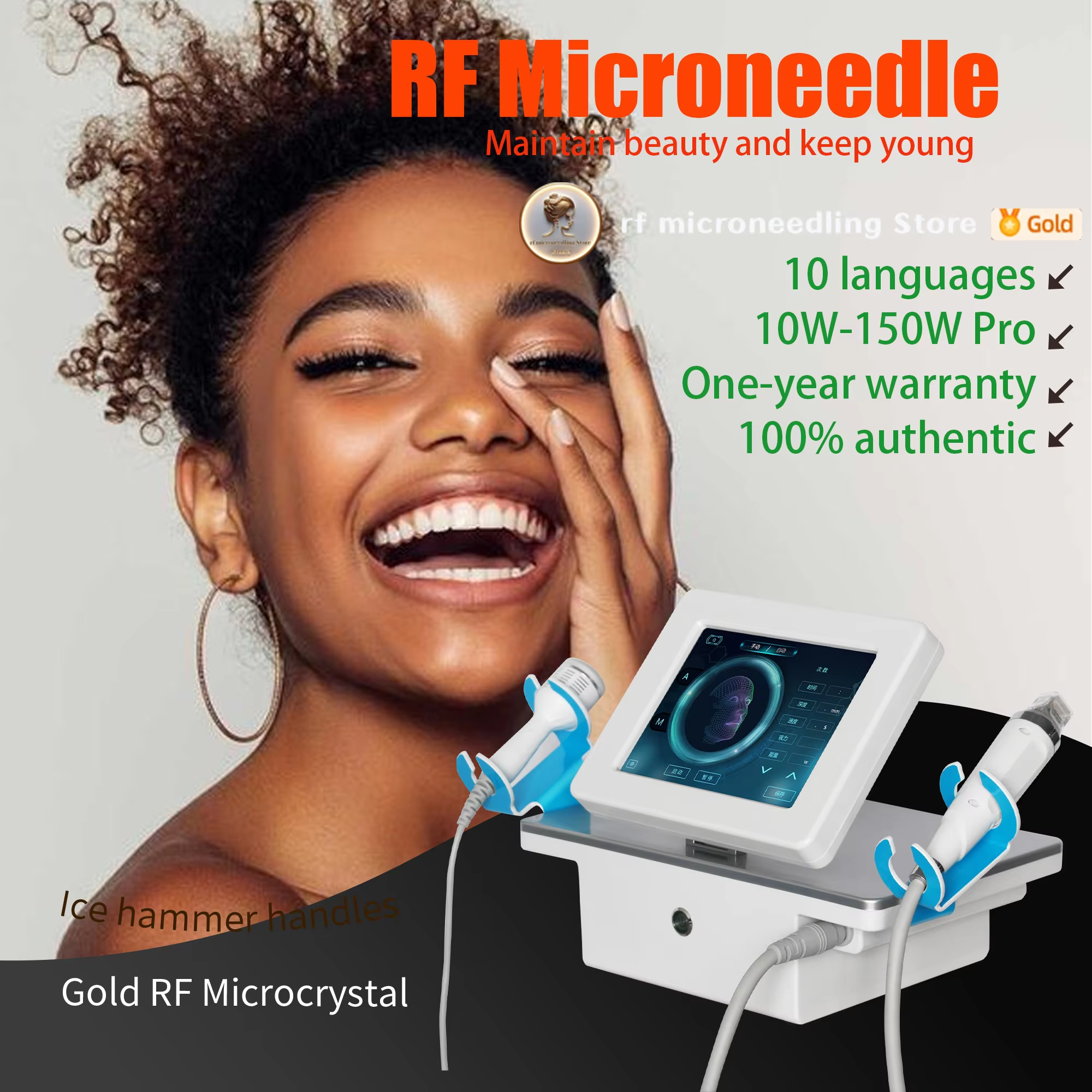 Morpheus 8 Tratamento RF fracionário de microagulhamento de radiofrequência para rejuvenescimento da pele e remoção de rugas