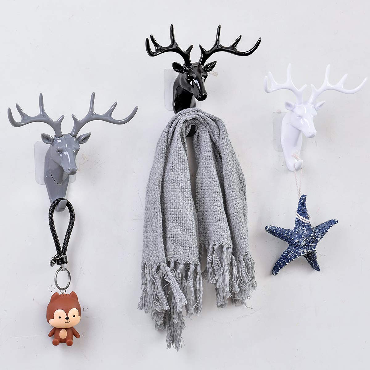 Tier Modellierung Haken Kreative Vintage Wand Hängen Haken Hängende Kleidung Hut Schal Schlüssel Deer Hörner Aufhänger Rack Wände Dekoration