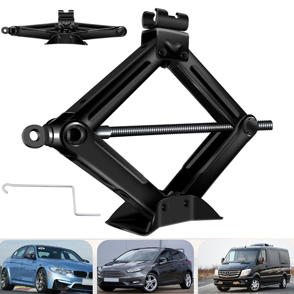 2-Tonnen-Rostfreier Scherenheber mit geschwindigkeitsverchromter Kurbelgriff aus massivem Stahl für Vauxhall Corsa/Astra/Zafira/Insignia/Meriva