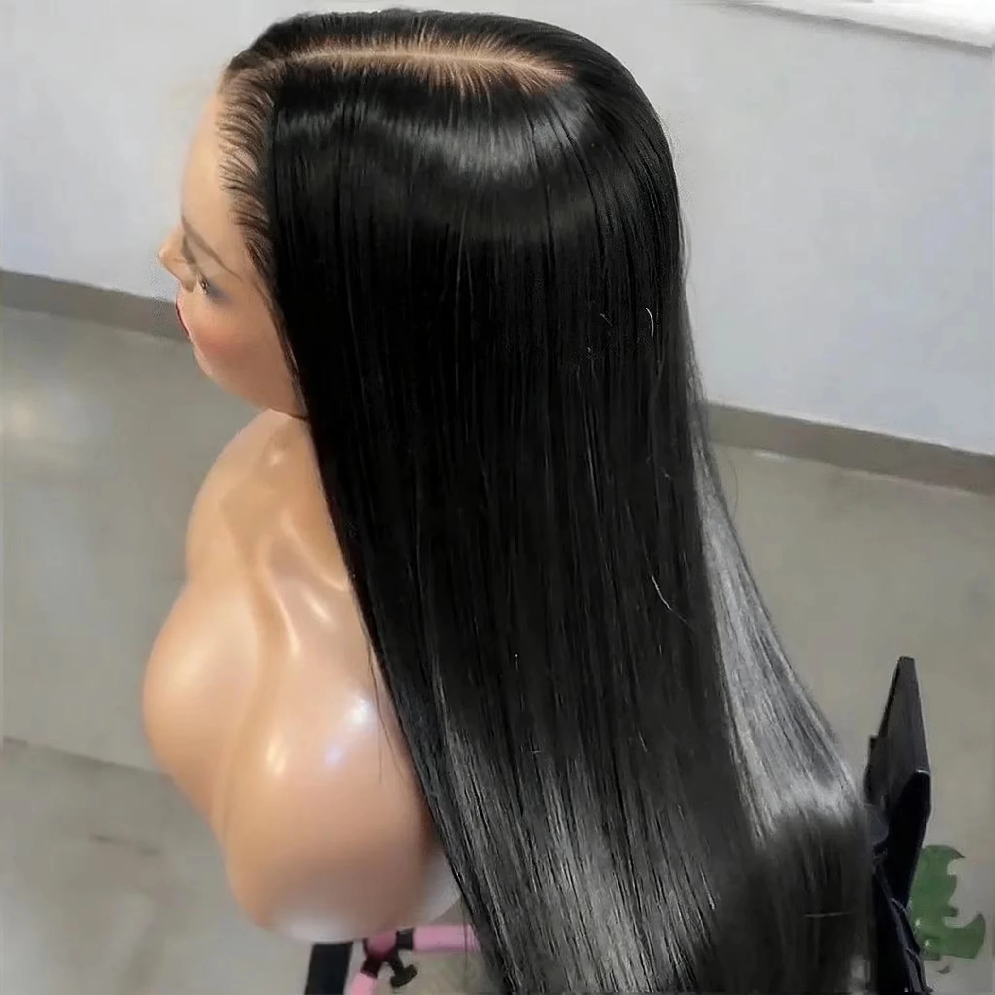 250 Density 5x5 Glueless Wigs Transparent Lace Frontal Wig 40 Inch 13x4 13x6 HD Lace Front Wig Brazilian Straight Human Hair Wig For Women
