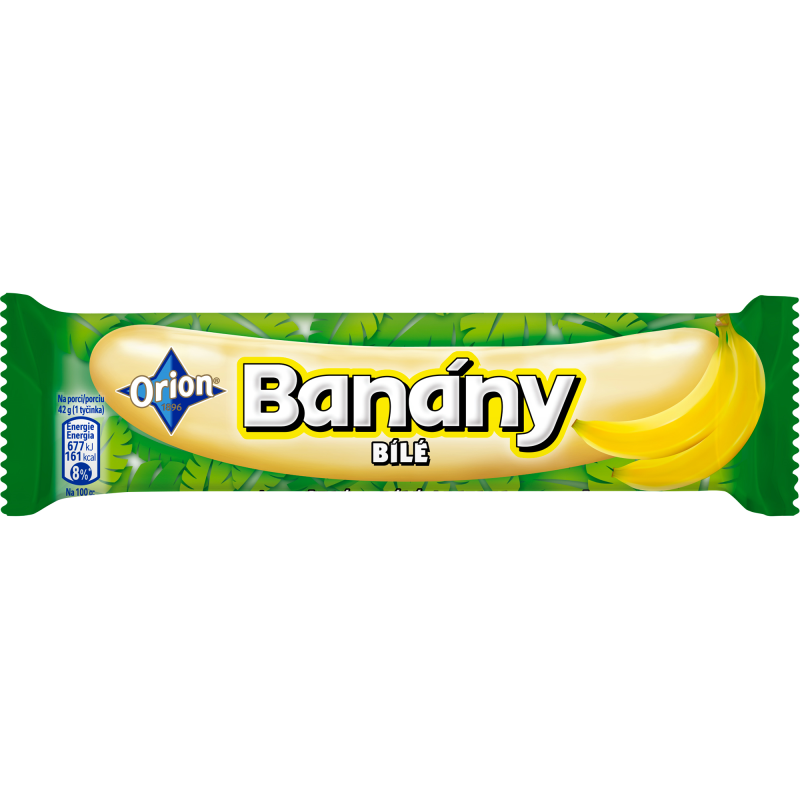 Bananen in weißer Schokolade 42g - Orion