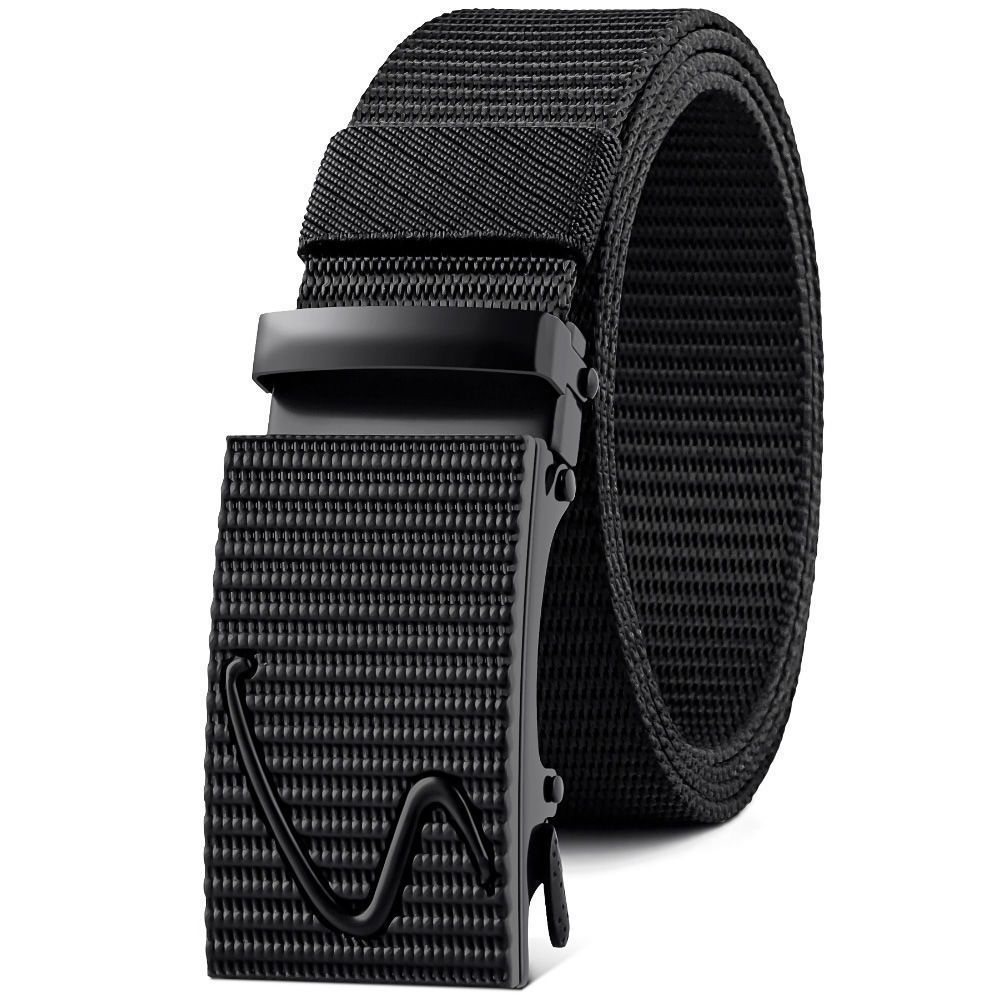 Cintura de lona masculina com fivela automática padrão de tanque cintura de náilon cintura de fivela especial