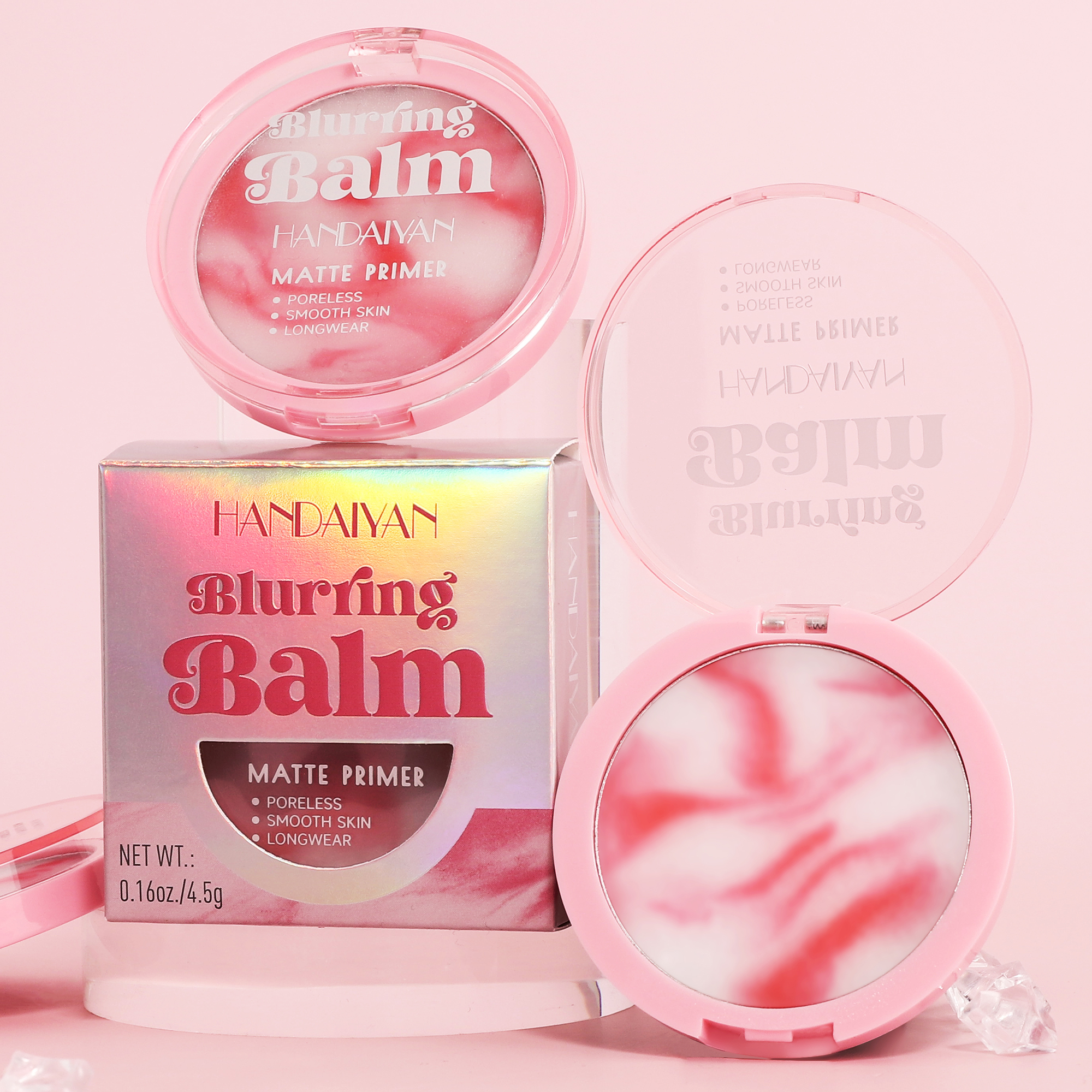 HANDAIYAN Super Smooth Natural Setting Powder Pressed Waterproof Concealer Langdurige gezichtsmake-upcosmetica