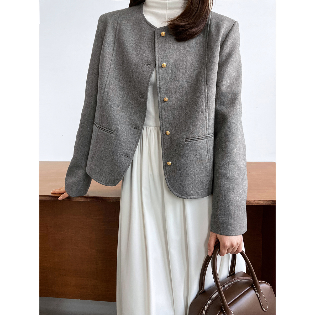 2024 Vrouwen Lente Jassen Vintage Jas Jas Feminino Mode Lange Mouw Tops Voor Vrouwen High Street Blazer Jas Ropa Mujer