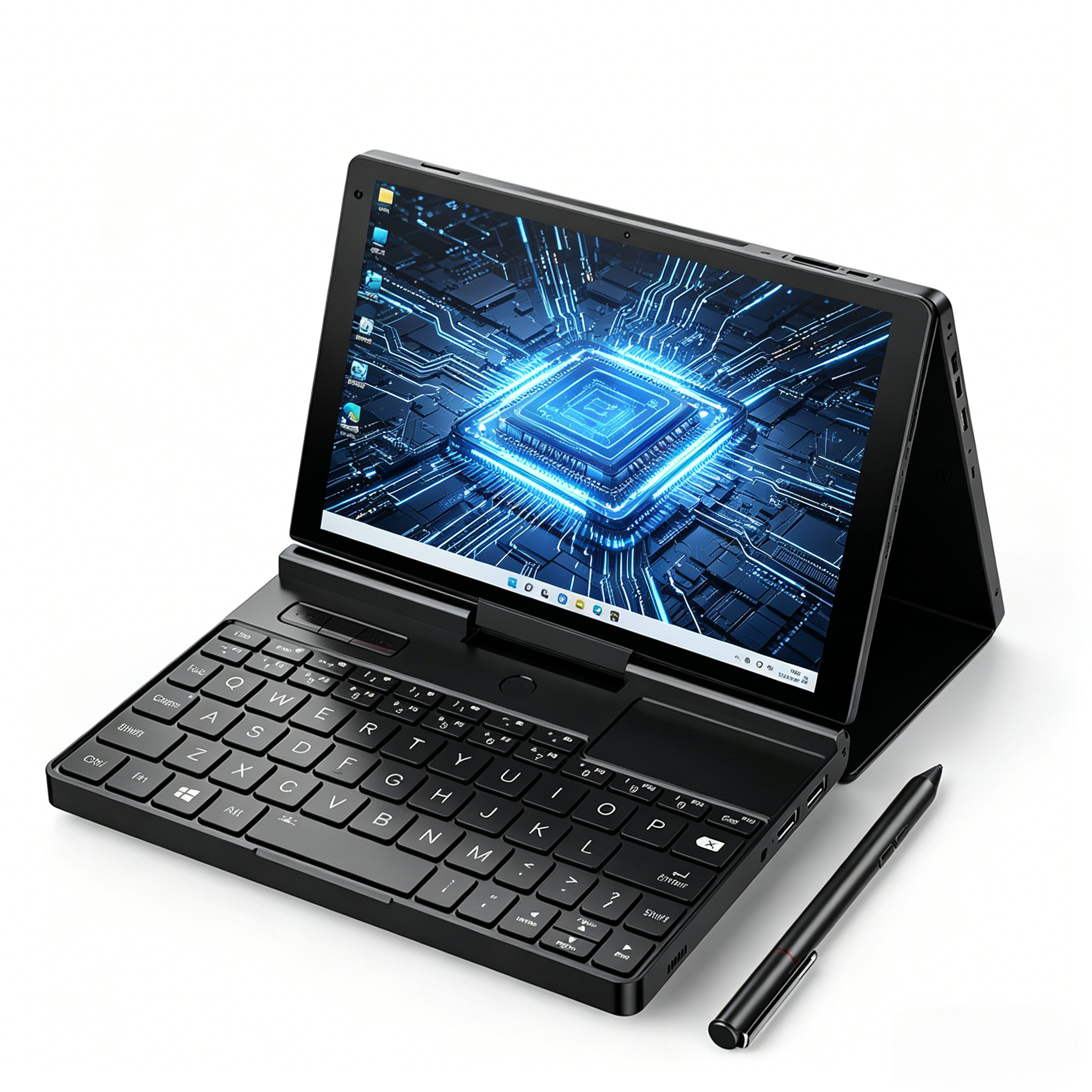 In Stock GPD Pocket 3 Mini Laptop, 8 Inch Intel Gold 7505 Processor, 16GB 512GB SSD, Full-featured Modular Handheld Computer