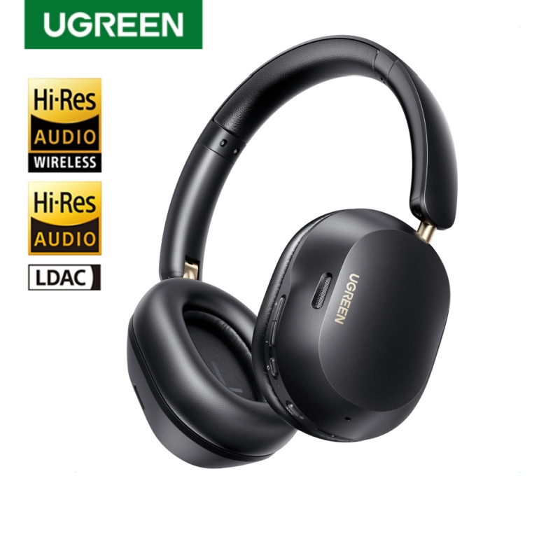 UGREEN Max5c bezprzewodowe słuchawki Bluetooth 43dB hybrydowe aktywne redukcja szumów Hi-Res LDAC 75H dystansowe słuchawki douszne Audio