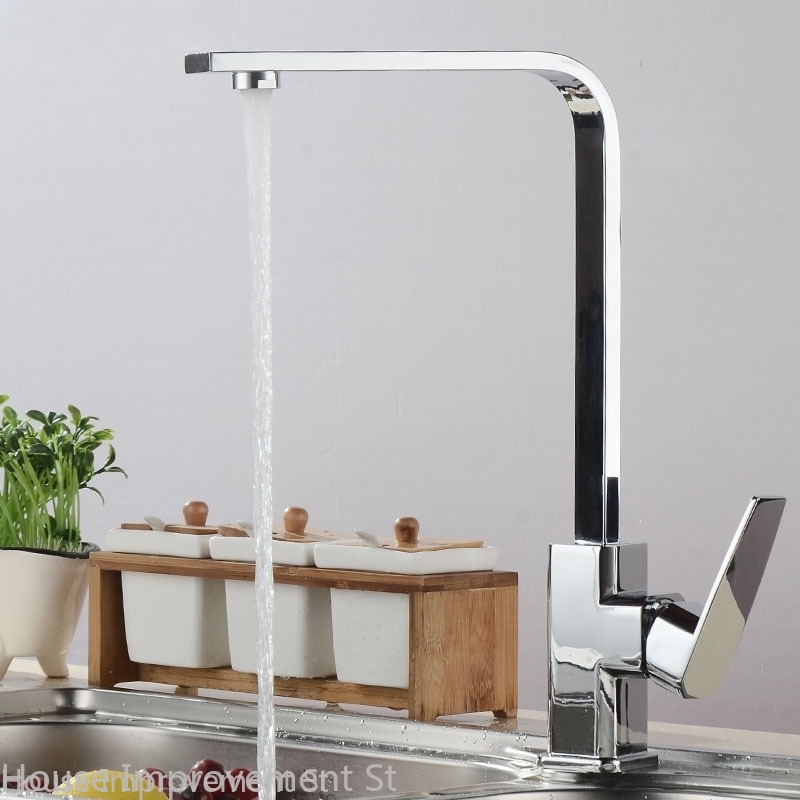 Grifo de cocina CON MEZCLADOR de agua fría y caliente, giratorio de 360 grados, para fregadero de cocina