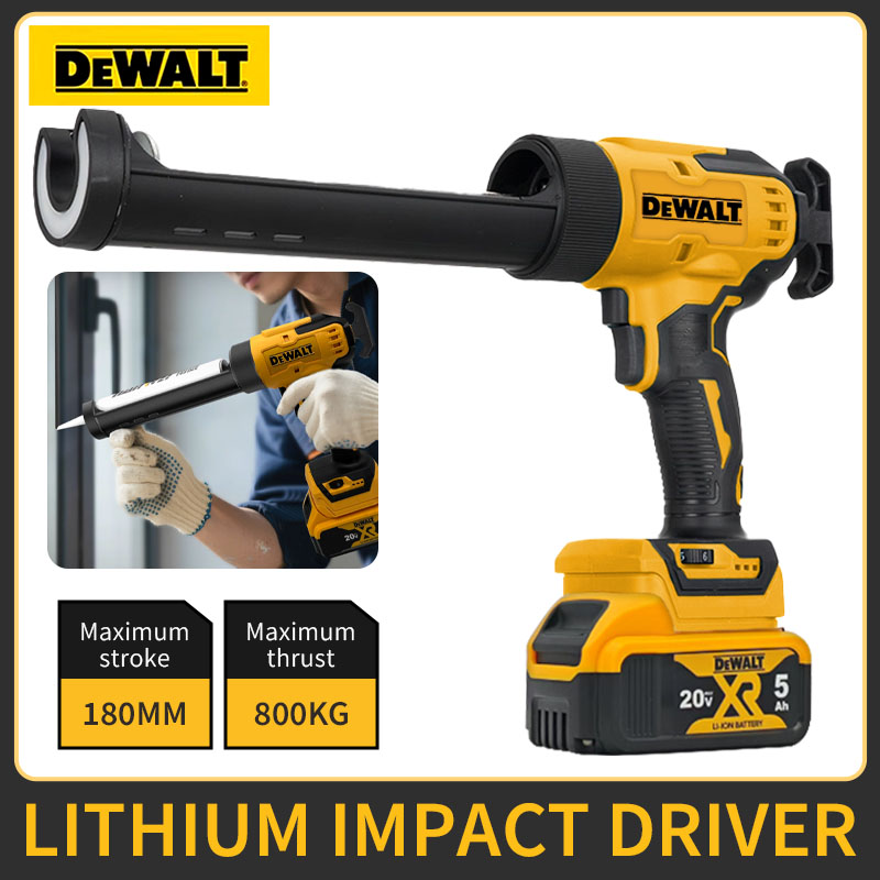 Аккумуляторный пистолет для герметика Dewalt, электрический силиконовый пистолет, 6 скоростей, для клея и герметика, электроинструмент для аккумуляторов Dewalt