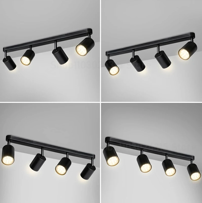 Projecteur Led GU10 à intensité variable, projecteur mural de fond pour magasin de vêtements, 7w 12W, éclairage de sentier, plafonnier monté en Surface, AC 220