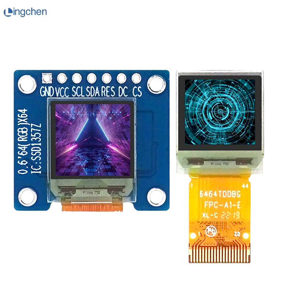0.6インチカラーディスプレイ,64x64 rgb ssd1357,強調表示されたカラーディスプレイ