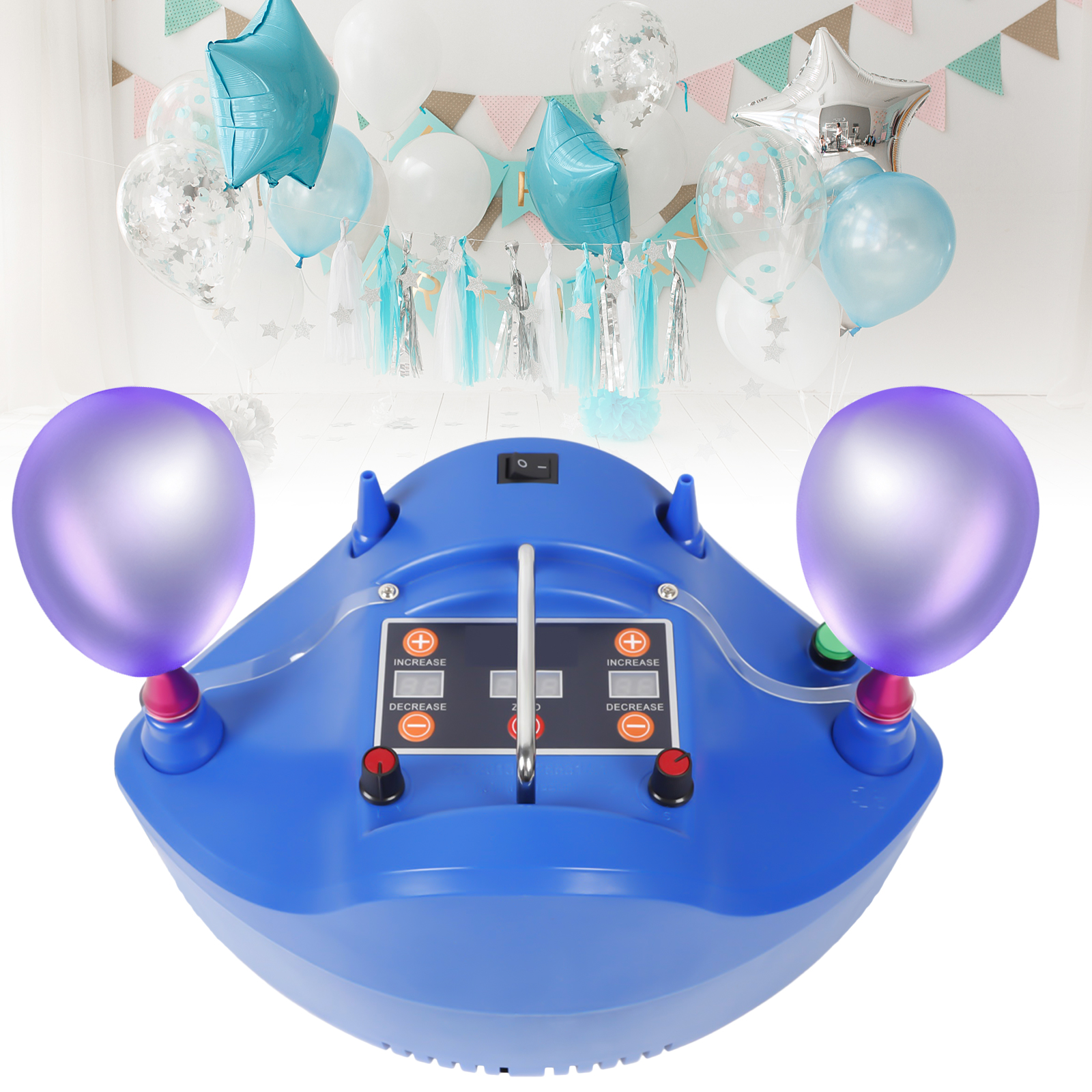 Timing Ilościowa elektryczna pompa pneumatyczna Inflator do balonów 1200W 220V Party