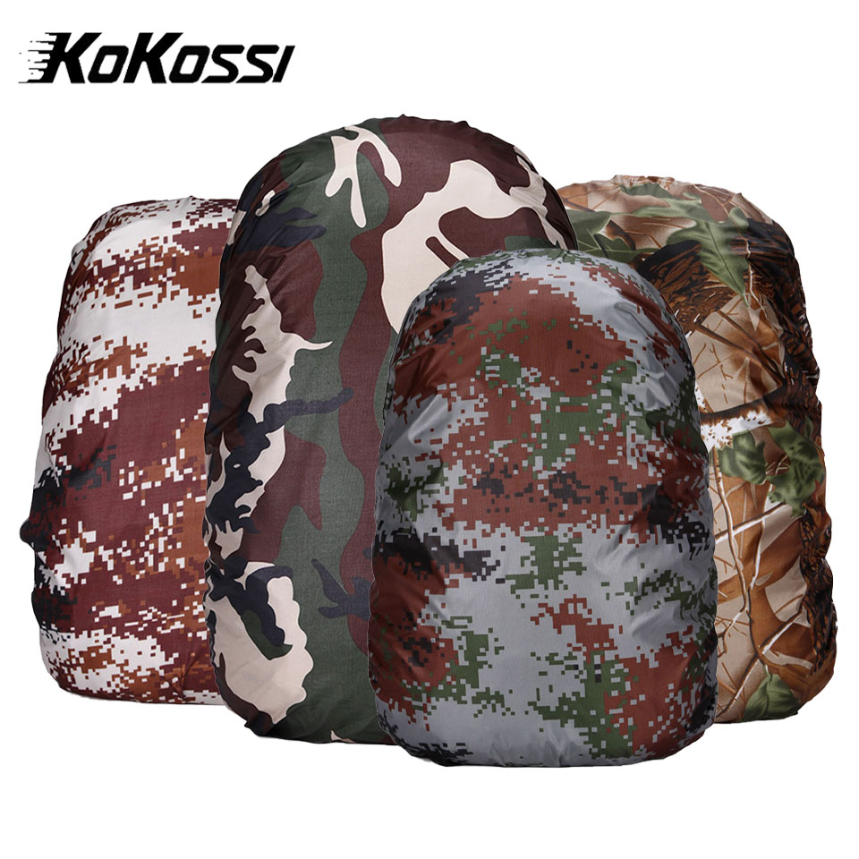 KoKossi 등산 배낭 레인 커버 반사 카모 야외 방수 가방 캠핑 하이킹 가방 먼지 커버 남여 라이트 Schoolbag