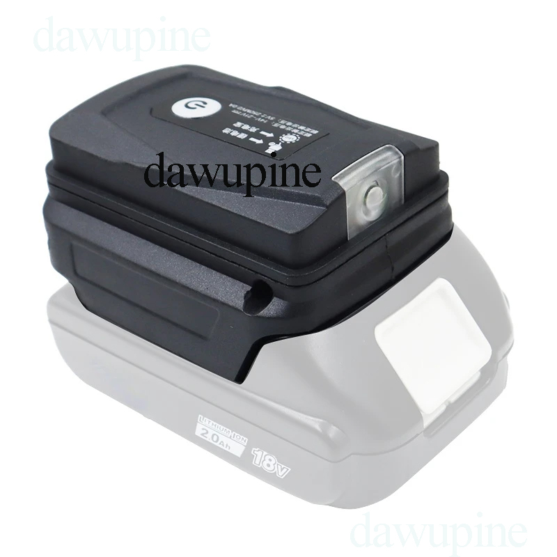 Adaptador de caja de batería de iones de litio para Makita, 18V, puertos USB duales, cargador de teléfono, convertidor de luz LED de trabajo, lámpara, linterna