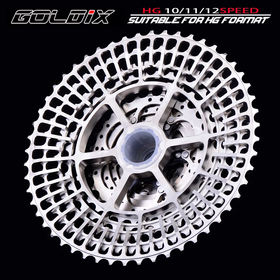 SUNSHINE Ultra light Mountain Bike Bicycle Cassette Aluminum Alloy Hollow CNC Machining 11/12Speed HG Compatible with SHIMANO