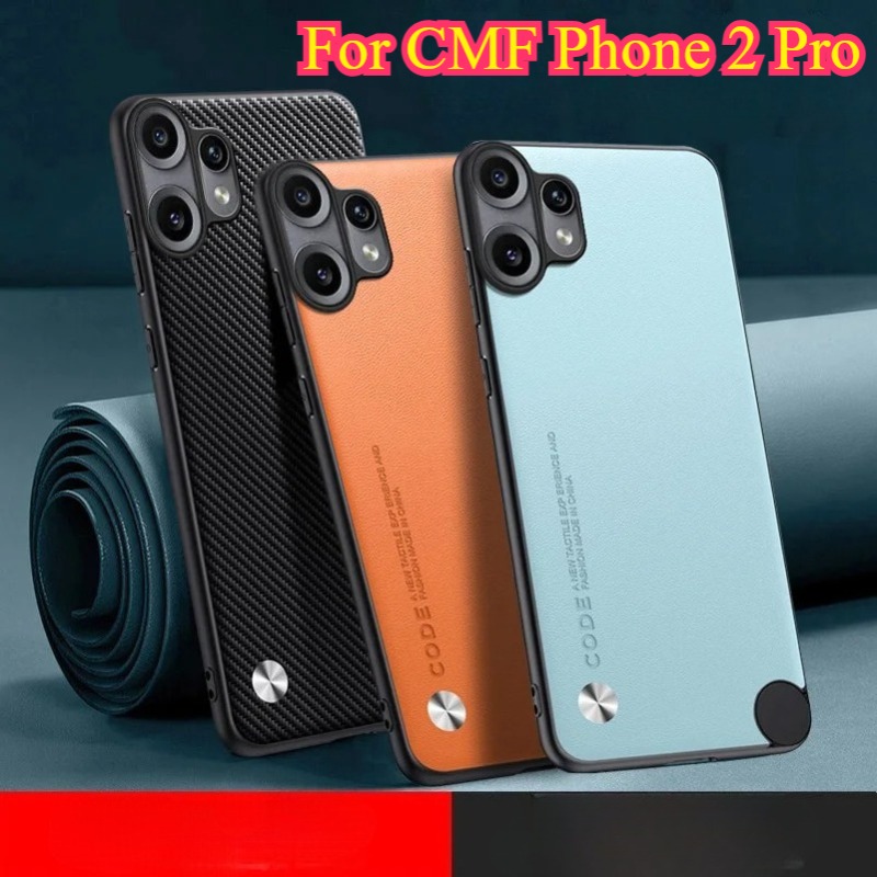 Capa de couro pu lisa de silicone fosco para nada cmf telefone 2 pro proteção de câmera capa à prova de choque para telefone cmf 2pro