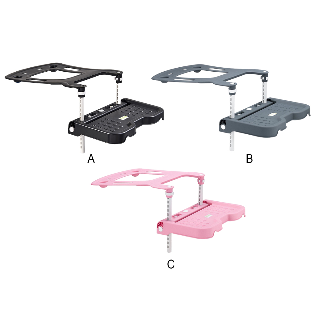 Apoio para os pés do assento de carro infantil fácil de instalar transforma o carro em um espaço de viagem aconchegante para um pequeno rosa