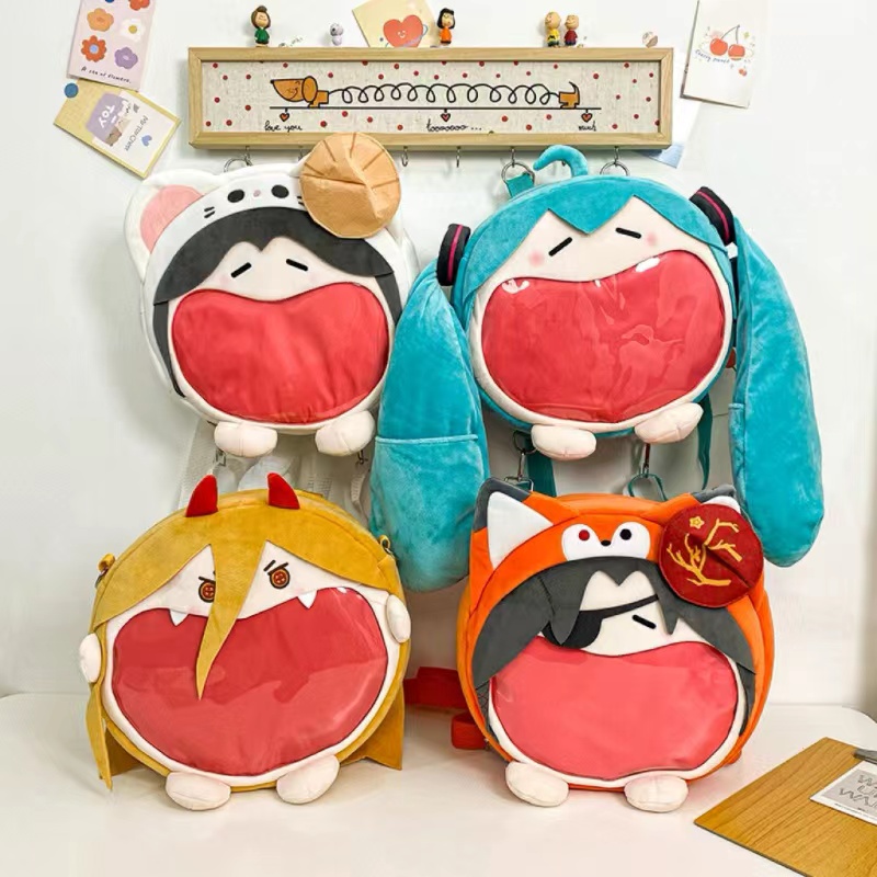Mochila De felpa de dibujos animados japoneses Y2k, bolso Kawaii Harajuku de Anime Ita, mochila escolar para estudiantes, bolso de hombro para mujer, mochila de Cosplay para niña nueva