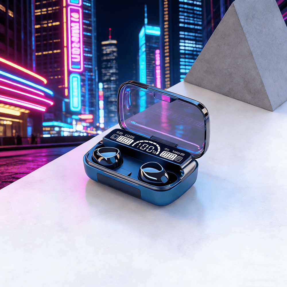 Auriculares Bluetooth M10 manos libres con pantalla LED, auriculares Bluetooth HiFi estéreo, música inalámbrica, auriculares impermeables para juegos