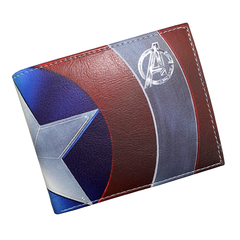 Monedero caliente del Capitán América de la cartera de Marvel Comics de la venta con el bolsillo para monedas