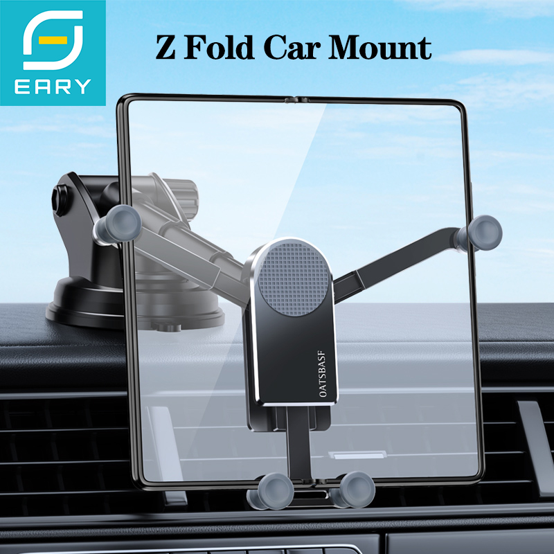 Supporto per telefono da auto Eary per Z Fold 7 6 5, con ventosa da cruscotto e rotazione a 360° ° Supporto Girevole per Samsung S26 S25 iPhone 17 Xiaomi