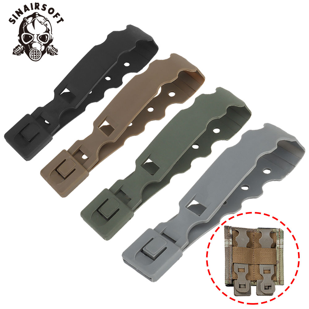 SINAIRSOFT ระบบ Molle ทนทานแบบยุทธวิธี,อุปกรณ์เสริมหัวเข็มขัดสายรัดไนลอนแบบปลดออกได้อย่างรวดเร็วเหมาะสำหรับกระเป๋านิตยสาร