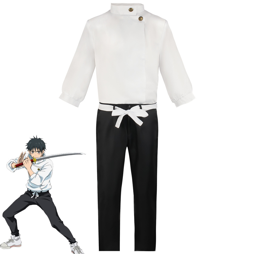 Anime Cosplay Kostüm Yuta Okkotsu Tops + Hosen Komplettes Set Okkotsu Roleplay Anzug Japanische Anime Uniform
