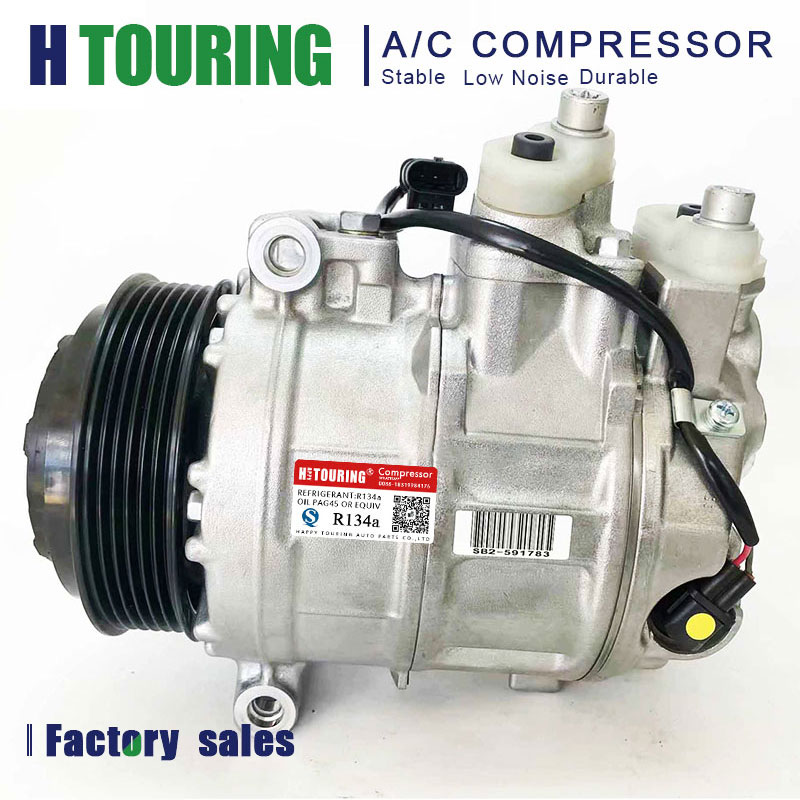 AC Compressor voor Mercedes Benz W204 C300 C350 E350 W166 GLE320 GLE400 GLE450 350 447150 -6073 A 0008303501 0008305200   A 0008305200