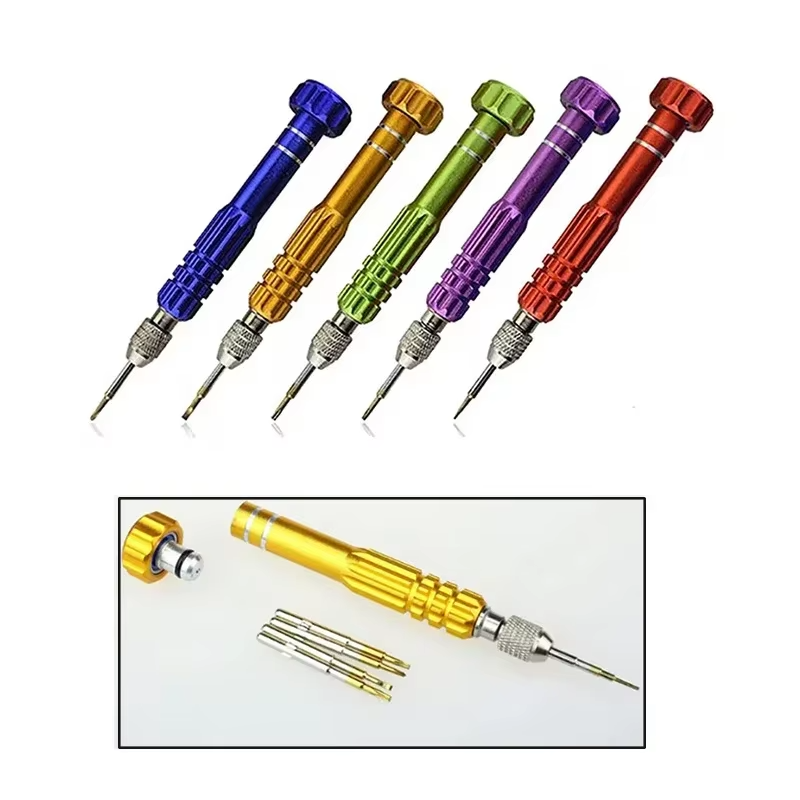 5-in-1 multifunctionele sleutelset, demontagegereedschap voor mobiele telefoons, horloges en brillen, reparatiegereedschap voor laptops