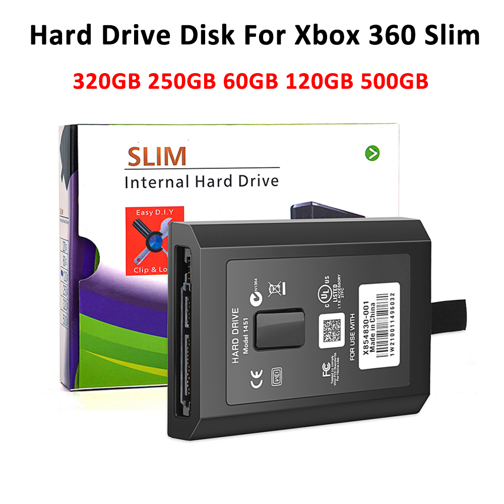 Disco rígido interno para console de jogos xbox 360 slim, 320gb, 250gb, 60gb, 120gb, 500gb, para microsoft xbox360 slim