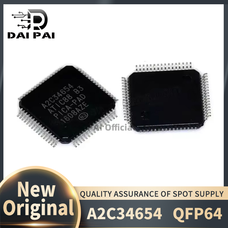 (5-10 piezas) 100% nuevo chipset original A2C34654 ATIC88 B3 ATIC88B3 QFP64