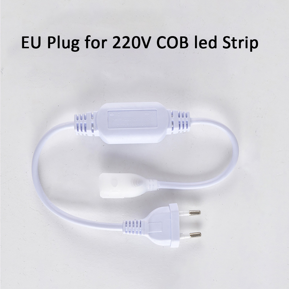 EU-Stecker für 220 V COB-LED-Streifen