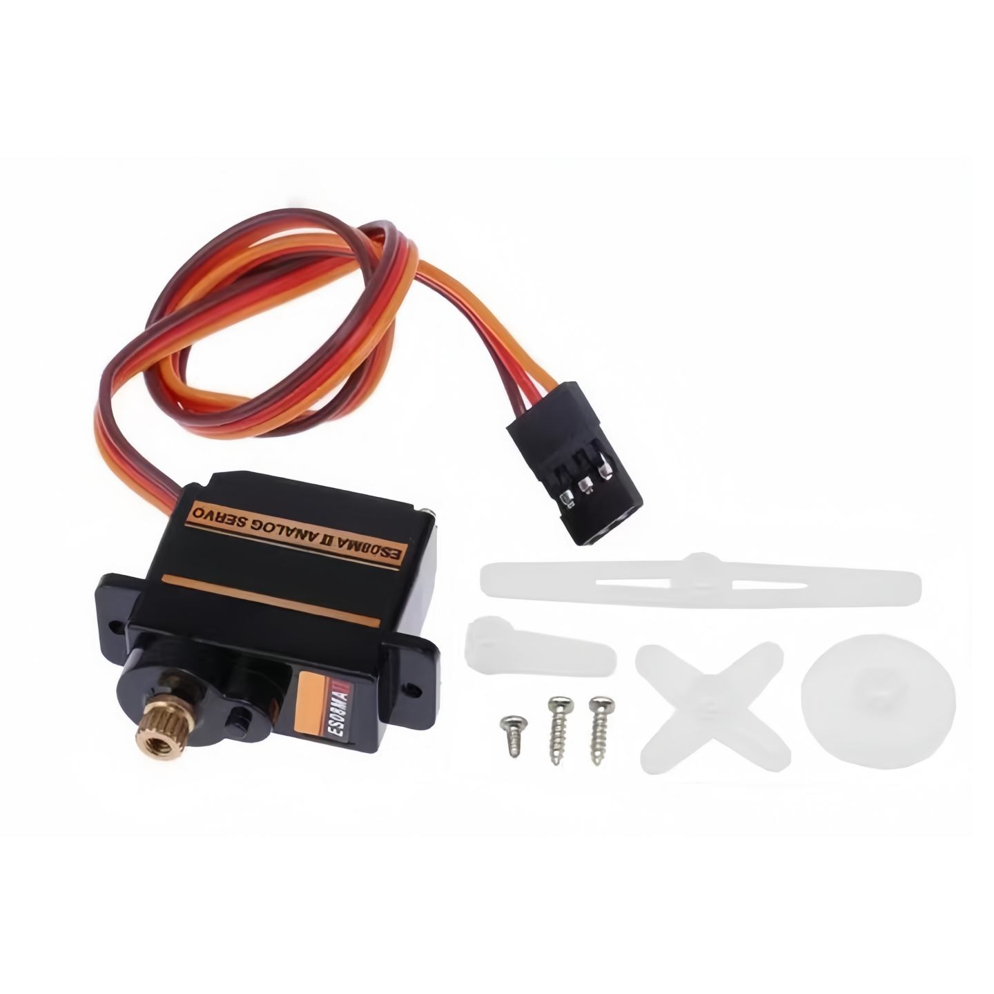 Micro servo à engrenages métalliques ES08MA II 12g/1.8kg/10sec/ES08MA