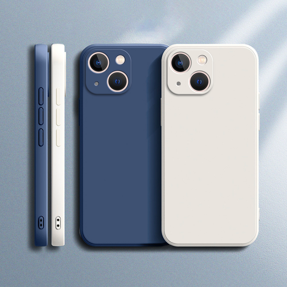 Oryginalny kwadratowy płynny silikonowy futerał na telefon dla iPhone 14 13 7 8 Plus X XR XS 11 12 Pro Max SE 2 3 luksusowy aparat ochronny