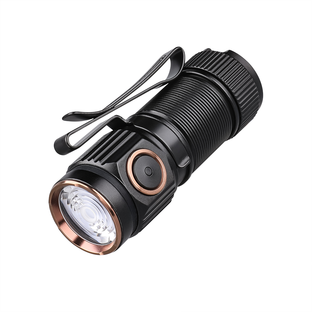 Trustfire MT10 wiederaufladbare LED-EDC-Taschenlampe, 1000 Lumen, Typ USB-C-Ladetaschenlampe, Mini 16340-Licht, MVB-Optik mit Magnet-Lan