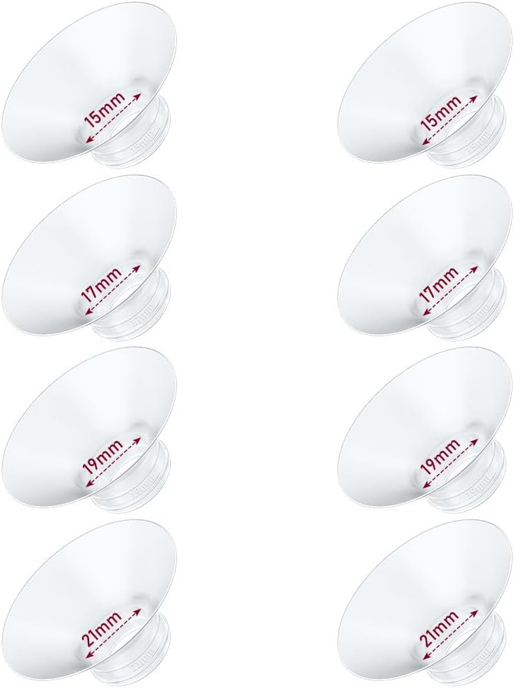 Insertos de brida compatibles con la extractor de leche Momcozy/XIMYRA S12/MY-376/BB-P1/Spectra/Medela/Elvie/YOUHA, accesorios de brida de 24mm
