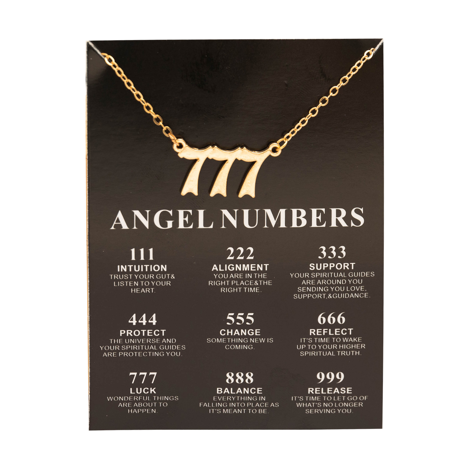 Новая модная подвеска из сплава золотого цвета с номером Lucky Angel Wish 777, ожерелье для женщин и девочек, подарок на день рождения, ювелирные изделия, Прямая поставка