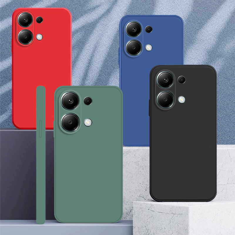 Per Xiaomi Poco M6 Pro 4G Custodia Poco M6 Pro F6 Custodia morbida in silicone liquido Paraurti Custodie protettive per Xiaomi Poco M6 Pro