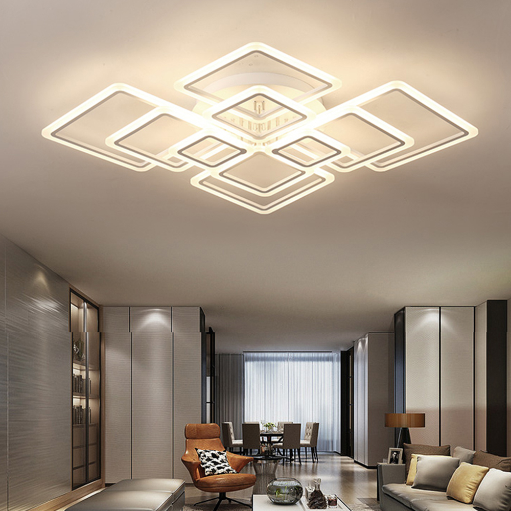 Plafonnier LED suspendu minimaliste nordique, lustre de plafond, adapté aux chambres à coucher, salon, décoration d'éclairage domestique