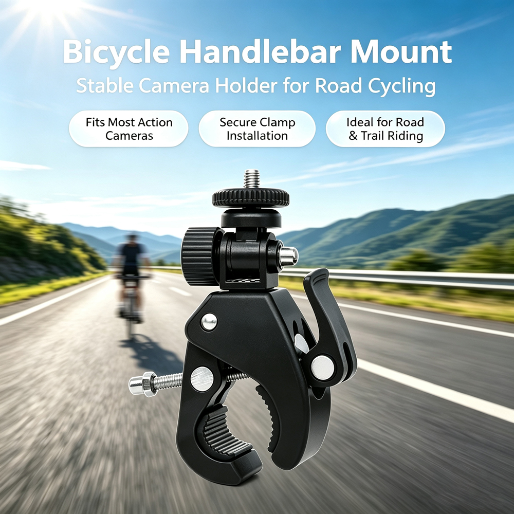 Bicycle Handlebar Mount Bike Holder for GoPro Hero 13 12 11 10 9 8 7 6 5 SJCAM AKASO Insta360 DJI Osmo Action Camera Accessories