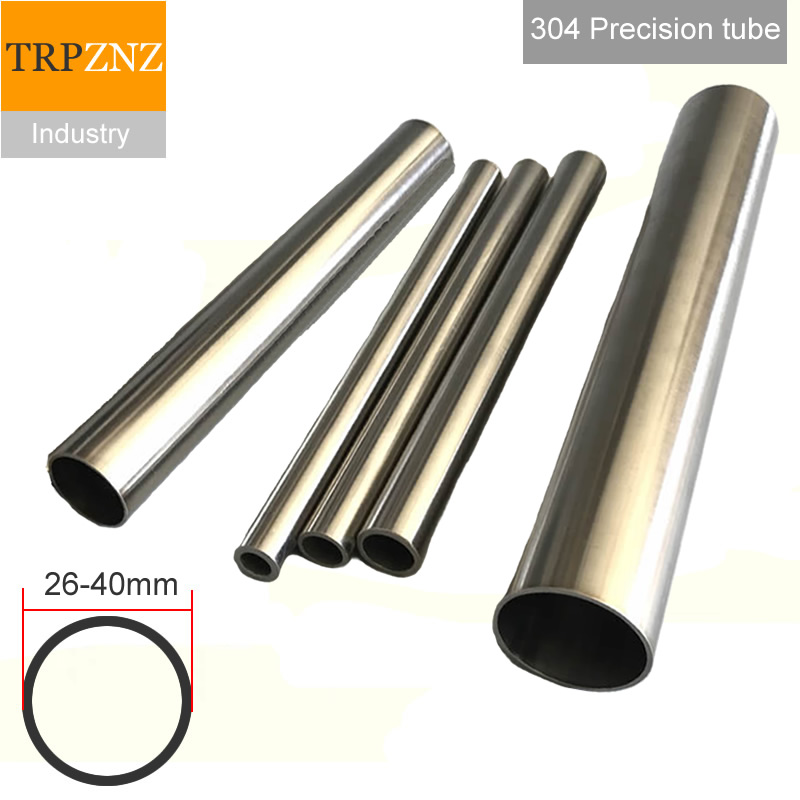 Tubo de precisión de tubo de acero inoxidable 304, diámetro exterior de 30mm, interior de 28mm, 27mm, 26mm, tolerancia de 0,05mm, pulido por dentro y por fuera