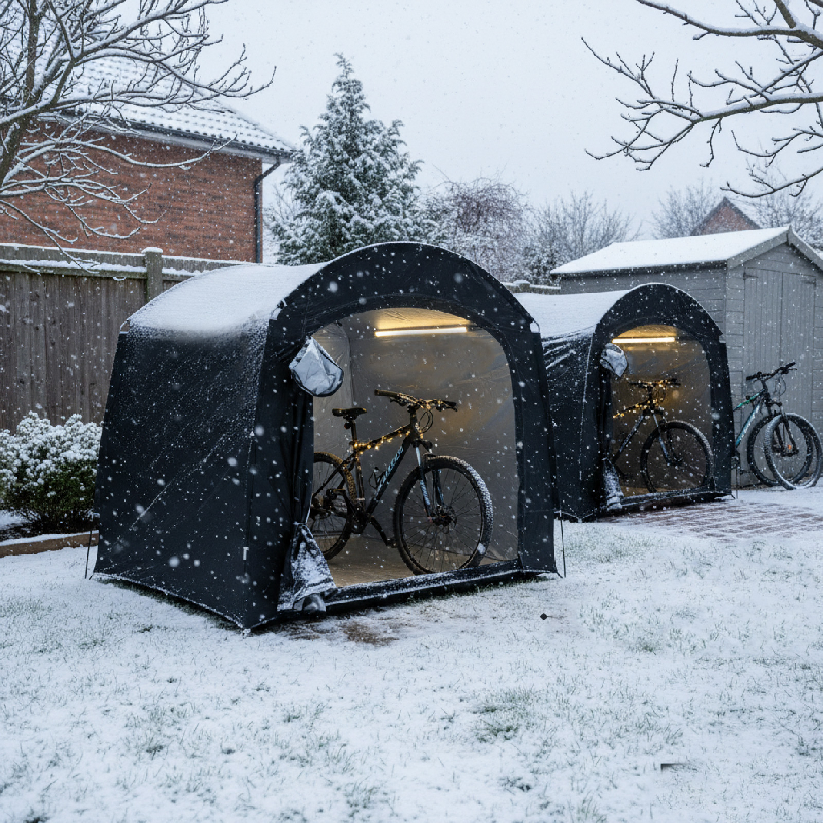 Carpa de Protección para Bicicleta, Portátil, con Tela Oxford Reforzada, para Viajes, Senderismo y Ciclismo
