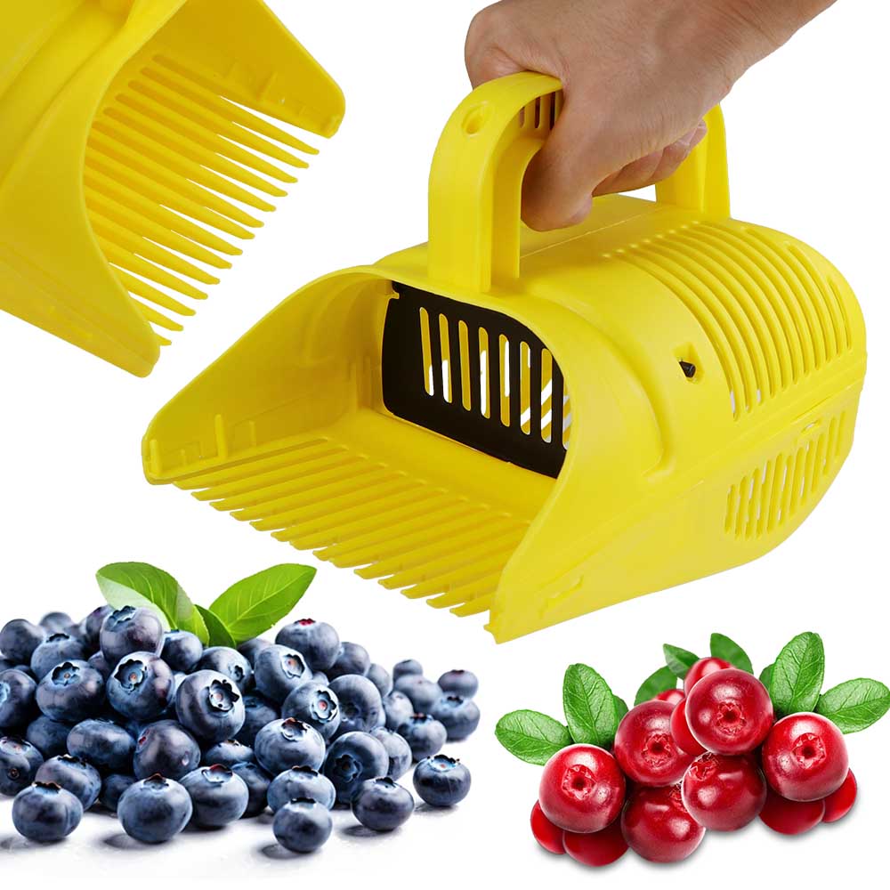 Handheld portátil plástico pente para escolher, Berry e Blueberry Picker, coleção Rakes, Farm Orchard Harvester, bagas coletando colher