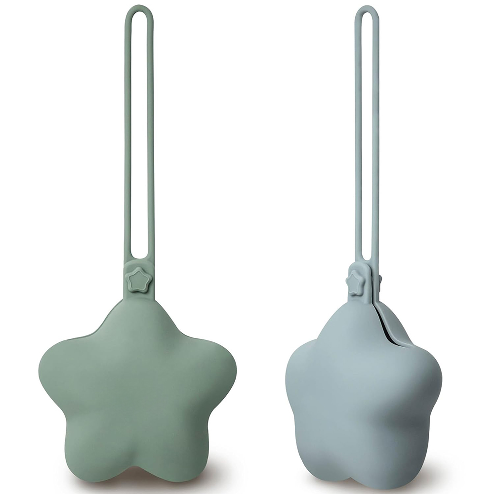 Silikon-Schnullerhalter mit Karabinerhaken - Auslaufsichere Tasche für Kinderwagen & Wickeltasche, Multifunktionale Tasche für Schlüssel, Münzen, Kopfhörer