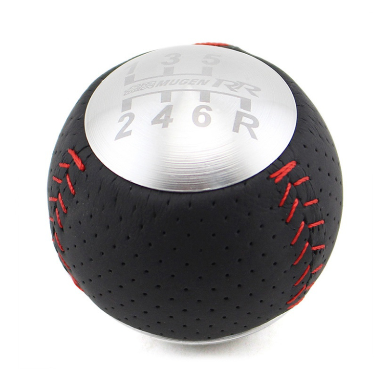 JDM Mu gen RR 5/6 ความเร็วหนังเกียร์ SHIFT KNOB สําหรับ HONDA CRZ ประเภท R Civic FA5 FG2 SI BLACK & SILVER