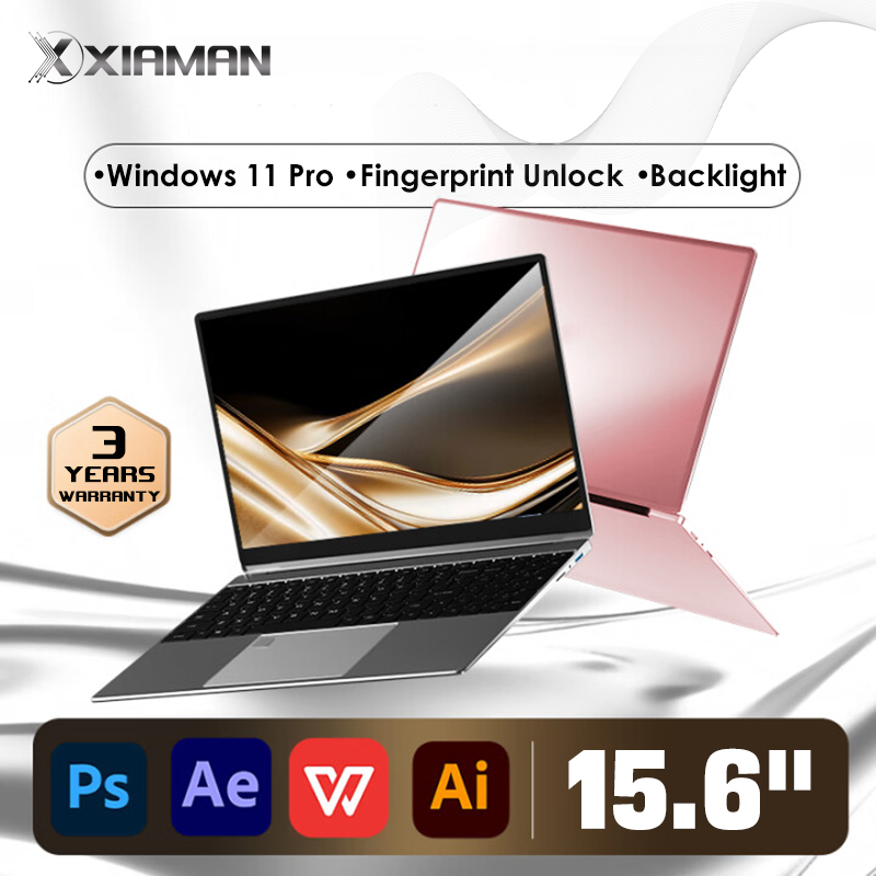 Computadora portátil de 15,6 pulgadas Intel Celeron N5095 Notebook PC Gamer 16GB RAM 1TB 2TB SSD Oficina Estudio PC Windows 11 Pro 1080P Laptops