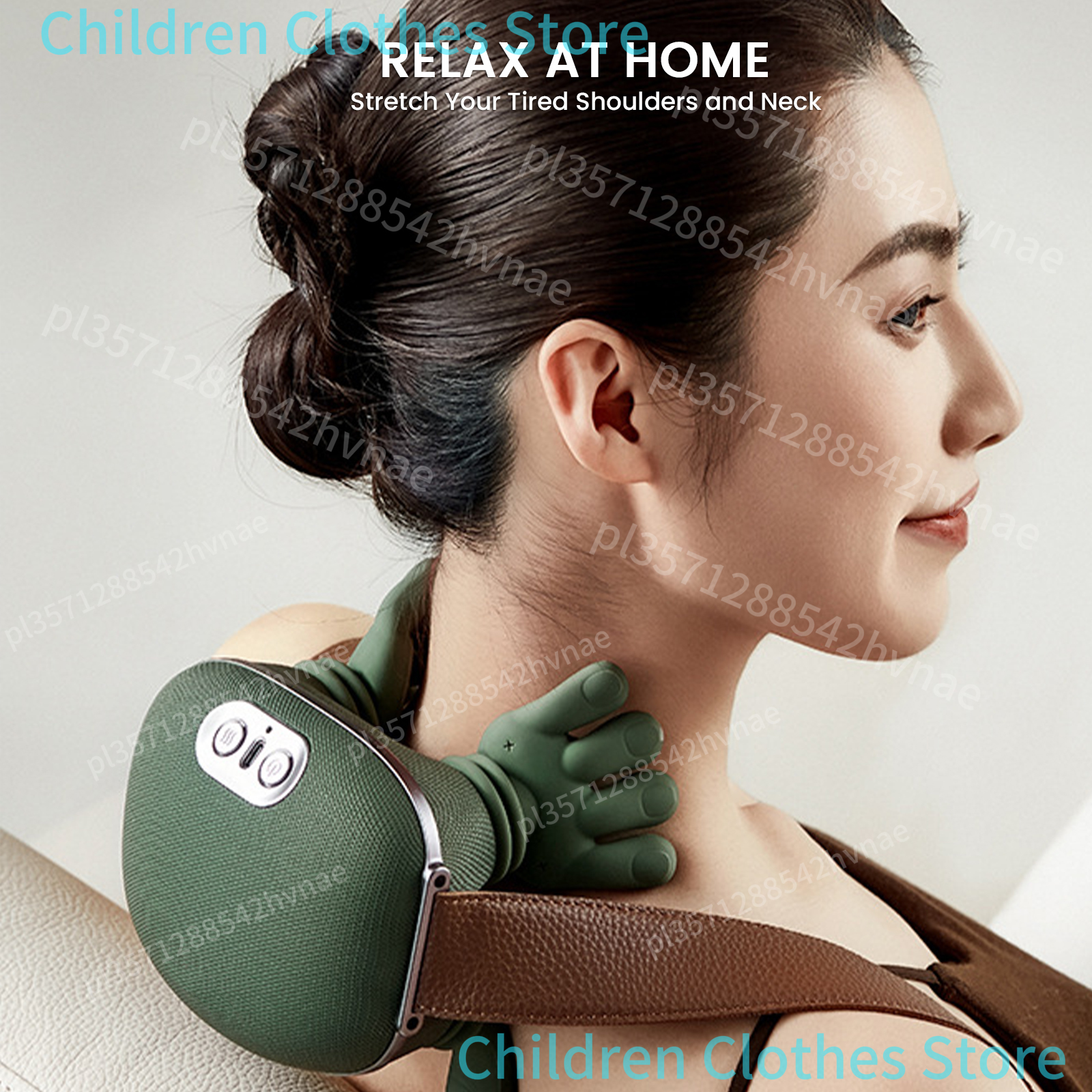 Bionische nek-schoudermassager Verwarmde rugmassagers Elektrisch kneden Spieren Massagekussen Nek Taille Been Lichaam ﻿ Modi op 3 niveaus