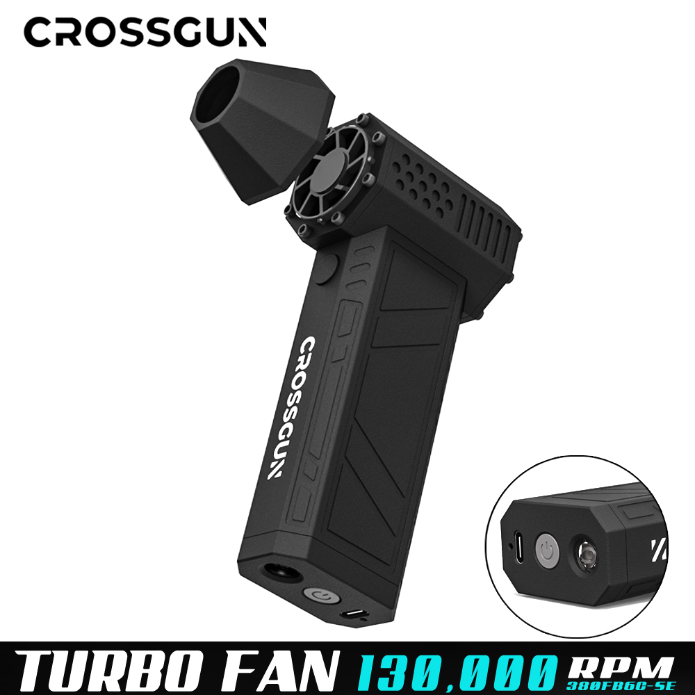 Crossgun jet turbo king kong jetfan ventilador forte portátil com iluminação led eliminação de poeira computador furacão tempestade x3