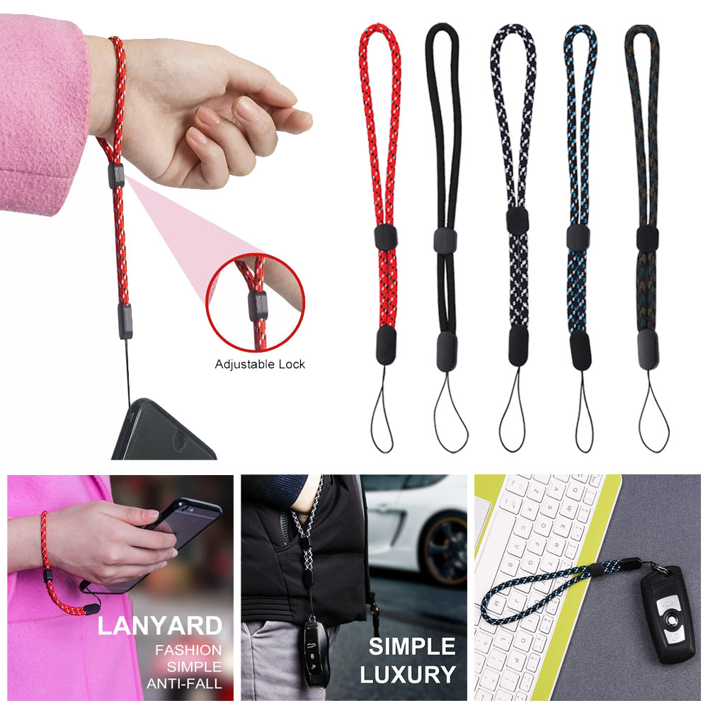 2x Verstelbare Polsband Hand Lanyard Telefoon Camera Usb Flash Drives Sleutels Kaarten